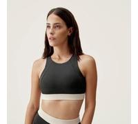 Top deportivo sujeción media reversible Mujer Born living yoga Fiorella negro. M