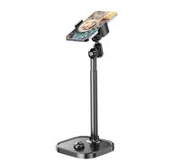Top Down Phone Holder - Magnetic Desktop Live Streaming Stand, Adjustable Height & Telescopic Metal Tablet Stand For Video Calls, Recording & Vlogging - Live Streaming Phone Desktop Stańd