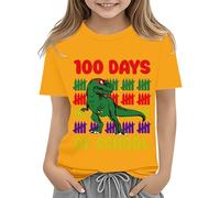 Top Electronics - Camisa para el primer día de escuela en mi preescolar, camisas de jardín de infantes para niñas, talla 8 (amarillo, 6-7 años)