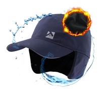 Top-EX Gorra de béisbol de Invierno para Hombre, Talla XL, XXL, Impermeable, de Forro Polar, con Orejeras, para Clima frío, Cabezas Grandes, Marino, XL/XXL