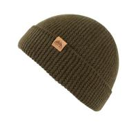 TOP-EX Gorro de pescador 100 % lana merino, para hombre y mujer, gorro de lana cálida de invierno, gorro de punto para correr y golf, Urban Olive, M-L