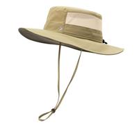 TOP-EX Sombrero de verano para hombre y mujer, con ala ancha, UPF 50, protección UV, sombrero de safari ajustable, senderismo transpirable para aventuras al aire libre, caqui, XL-XXL
