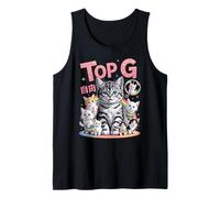 Top G Cute Kittens Unicorn Rainbow Camiseta sin Mangas