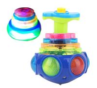 Top giros de música mágica - ABS Light Up Musical spiinning Top | Juguete de giroscopio de flashiing de ovnis de flashiing Adecuado | Atención de Autismo de atención para niños
