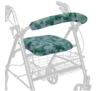 Top Glides Fundas universales para asiento y respaldo de andador (camuflaje verde)