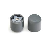 Top Glides Gorras extra duraderas para caminantes de 1-1/8 pulgadas (un par, gris)