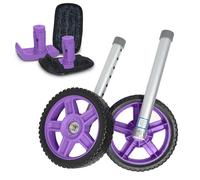 Top Glides Kits de ruedas todoterreno de 8 pulgadas con deslizadores de esquí universales Flexfit gratuitos (morado)