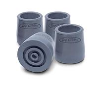 Top Glides - Puntas de deslizamiento para andador (acero reforzado) TG0057, 1 1/8", Gris, 1