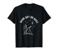 Top gráfico cielo oscuro o busto espacio Camiseta