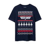Top Gun Azul Christmas Fairisle Camiseta de manga corta Hombres