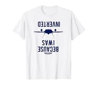 Top Gun Because I Was Inverted F-14 Silhouette Camiseta