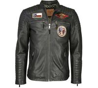 Top Gun Beef, chaqueta de cuero M male Negro
