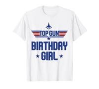 Top Gun Birthday Girl Stars Camiseta