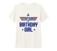 Top Gun Birthday Girl Stars Camiseta Premium