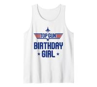 Top Gun Birthday Girl Stars Camiseta sin Mangas