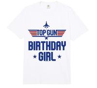 Top Gun Birthday Girl Stars Comfort Colors Adult Heavyweight T-Shirt