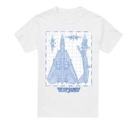 Top Gun Camiseta Diagrama de Chorro para Hombre (TV6838)