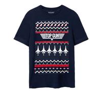 Top Gun Camiseta Fair Isle Navidad para Hombre (NS7699)