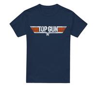 Top Gun Camiseta Logo Envejecido para Hombre (TV6959)