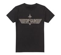 Top Gun Camiseta Logotipo Monotono para Hombre (TV7064)