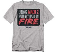 Top Gun Camiseta Mach 2 Hair On Fire para Adultos Unisex (TV27269)
