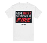 Top Gun Camiseta Mach 2 Hair On Fire para Hombre (TV6847)