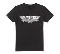 Top Gun Camiseta Maverick Logotipo para Hombre (TV6834)