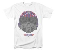 Top Gun - Casco - Camiseta De Manga Corta Unisex Para Adultos - Blanca