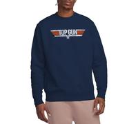 Top Gun Distressed Logo Sudadera Unisex, Marino, L
