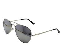 Top Gun Espejo aviador espejo gafas de sol, plata, L