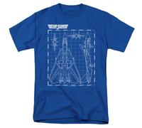 Top Gun - Esquema - Camiseta De Manga Corta Unisex Para Adultos - Azul