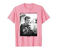 Top Gun Habla Conmigo Ganso Vintage Camiseta, Hombre, Rosado, XL