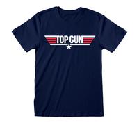 Top Gun 'Logo' (Azul) Camiseta - ¡NUEVO Y OFICIAL