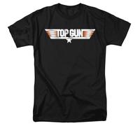 Top Gun - Logo - Camiseta De Manga Corta Unisex Para Adultos - Negra