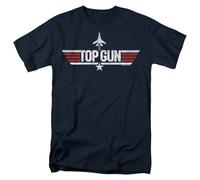 Top Gun - Logo Navy - Camiseta De Manga Corta Unisex Para Adultos - Azul