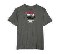 Top Gun: Maverick Born To Fly P-51 Mustang Silhouette Camiseta