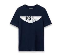 Top Gun Maverick Camiseta para Hombres Adultos Logotipo de película angustiada XL