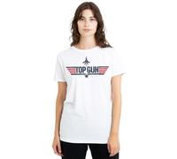 Top Gun Paramount, Logo, S S Women's tee Camiseta, Blanco, XL para Mujer