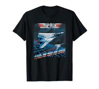 Top Gun Retro Chrome The Need for Speed Action Movie Camiseta