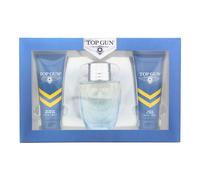 Top Gun Rivet 3 Piece Gift Set: EDT 100ml - Hair Body Wash 100ml - For Men