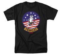Top Gun - Símbolo Tomcat - Camiseta De Manga Corta Unisex Para Adultos - Negra
