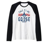 Top Gun Talk To Me Goose Camiseta Manga Raglan