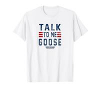 Top Gun Talk To Me Goose Distressed Text Camiseta