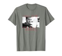 Top Gun Talk To Me Goose Portrait Camiseta, Hombre, Verde Militar Jaspeado, L
