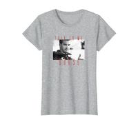 Top Gun Talk To Me Goose Portrait Camiseta, Mujer, Gris Jaspeado, L