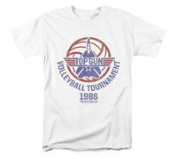 Top Gun - Voleibol Torneo - Adulto Unisex Camiseta Manga Corta - Blanco