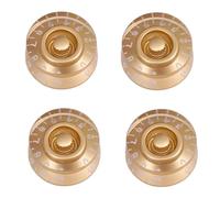 Top Hat Style para guitarras LP, compatible con la mayoría de los modelos Les Paul, juego de pomos de plástico en negro, blanco, transparente, dorado, azul, rojo y marrón