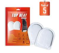 Top Heat - Calentadores de pies, 5 pares, 8 horas de calor, activado por aire, calor instantáneo, calor 100% natural, calentadores de pies para mujeres y hombres