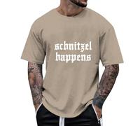 Top Hombre Gráfico Camiseta Casual Manga Corta Cerveza Impreso Cómodo Verano Cuello Redondo Diario Ropa para Momentos Relajante Y Buen humor, caqui, 3XL