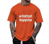 Top Hombre Gráfico Camiseta Casual Manga Corta Cerveza Impreso Cómodo Verano Cuello Redondo Diario Ropa para Momentos Relajante Y Buen humor, naranja, 3XL